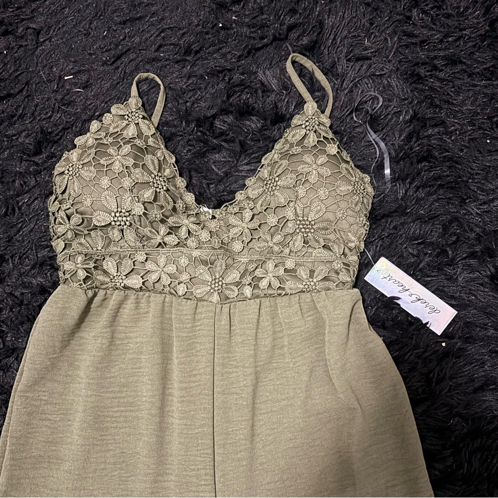 Olive Green Jumper/romper